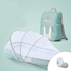 New Design Baby Portable Bed Bag Foldable Newborn Travel Crib Carry-on Nest Bed Diaper Bag changing Bed