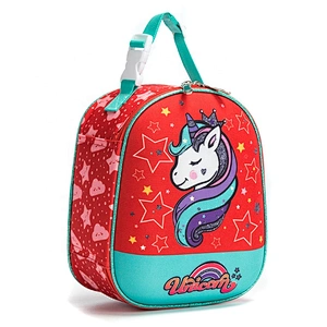 Cartoon football soccer Food Safe Fashion Kids Thermal Food Cooler Bag Fitness BPA free Children Lunch Box Bag for Girls