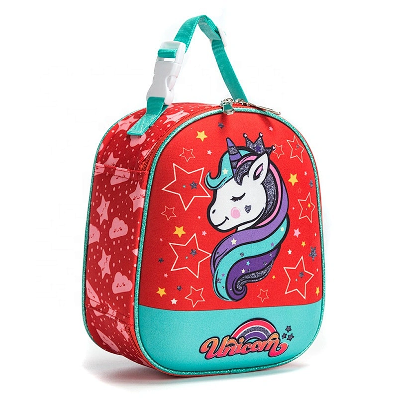 Cartoon football soccer Food Safe Fashion Kids Thermal Food Cooler Bag Fitness BPA free Children Lunch Box Bag for Girls