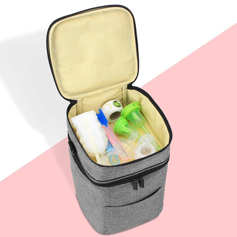 Insulated  lightweight mummy bag with changing mat handbag travel diaper bag