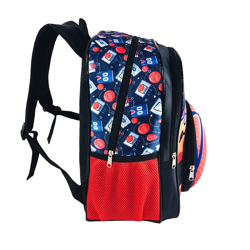 Wholesale OEM cute Football 3D EVA  backpack cartoon Kids school bags for boy student