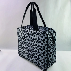 Factory OEM daisy embroidery tpu wholesale cute purses Handbags popular cosmetics bags for women with handle