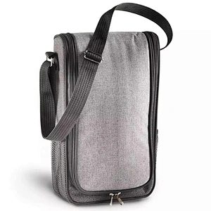 2 Bottle Wine Carrier Bag Tote Insulated Food Cooler bag picnic BOX wine cooler bag