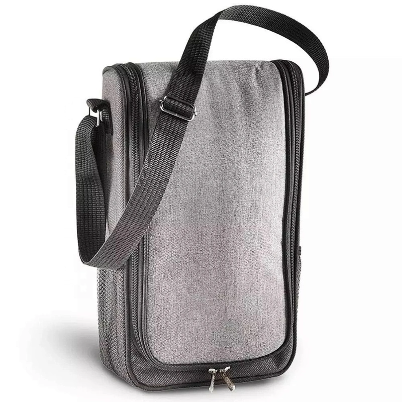 2 Bottle Wine Carrier Bag Tote Insulated Food Cooler bag picnic BOX wine cooler bag
