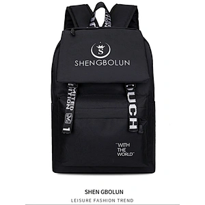 Back Bag Pack Fashion Man Backpack, Black Backpack For Man luminous The large capacity