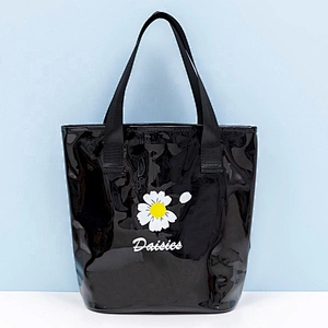 Wholesale Transparent Pvc Beach Bag Clear Fashion Large pvc tote bag Custom Printed Pvc Hangbag beach bag for women
