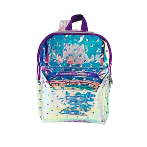 OEM/ODM casual Backpack bags rainbow color Bags waterproof transparent clear jelly backpack Mochilas Escolares For kids women