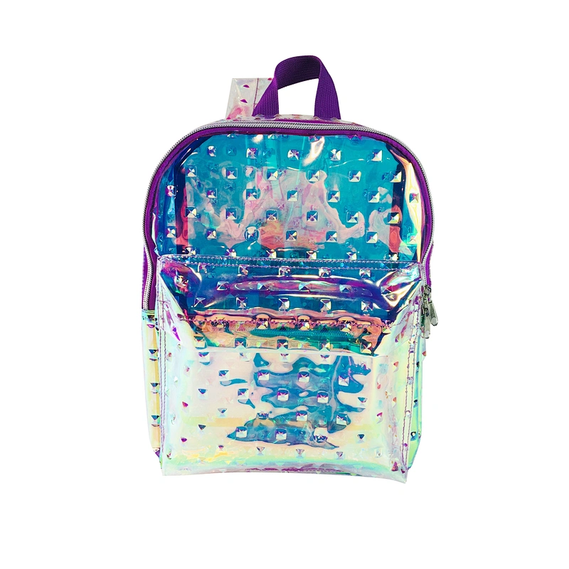 OEM/ODM casual Backpack bags rainbow color Bags waterproof transparent clear jelly backpack Mochilas Escolares For kids women