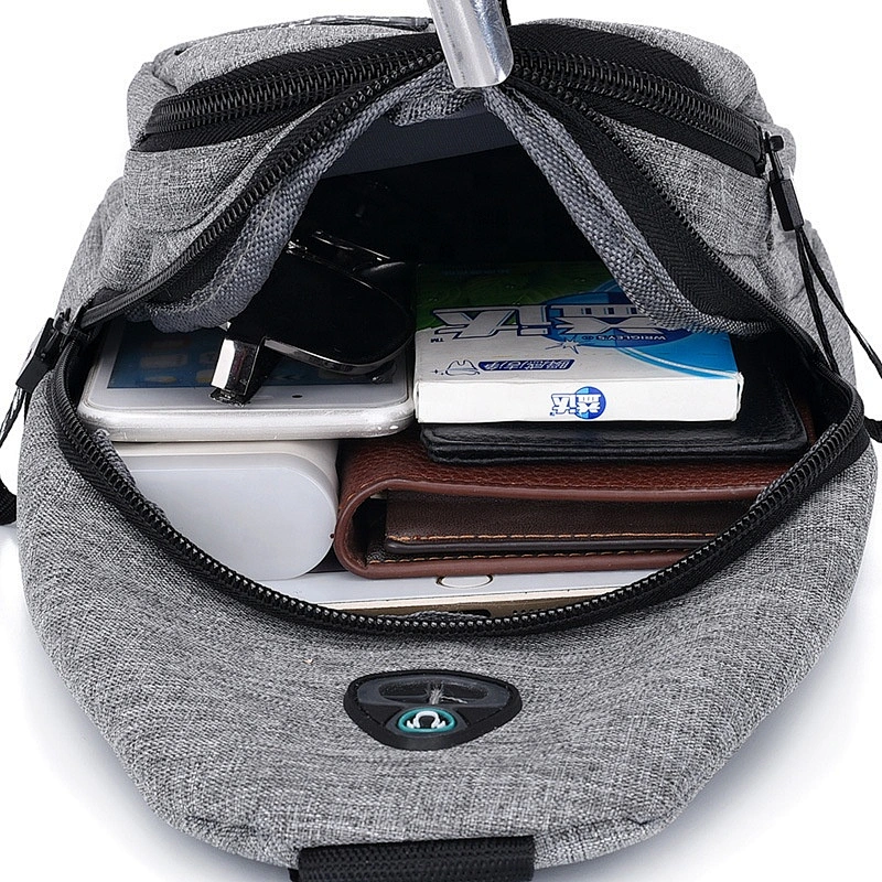 High quality Man chest bag Student canvas casual version shoulder bag Oxford fabric travel cross-body bag
