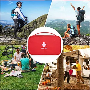 Portable First Aid kit Bag box Emergency Bag with Swivel Hook and Rubber Handle to Carry outdoor survival