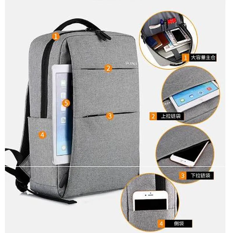 Wholesale 600D Backpack Laptop Business Men Backpack with Big Compartments comuputer bags