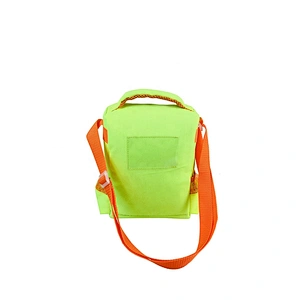 High quality insulated cooler box bags deliver lunch food delivery with custom logo thermal fluorescent green fabric for kids