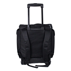 12 Bottle Insulated Wine Tote Case Wheel Travel Black  Cooler with Organizer