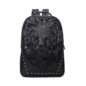Fashion Domineering Lion Head Laptop Backpack Large Capacity Business Bag Customizable Computer Backpack For Men And Women