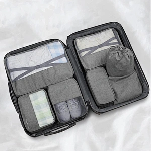 Classic Style Travel Packing Cube Set 7pcs/set Clothes Organizer Luggage Storage Bag