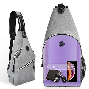 Factory latest design LED UV sterilizing fashion diaper bag disinfection mummy baby bag sterilizing bag
