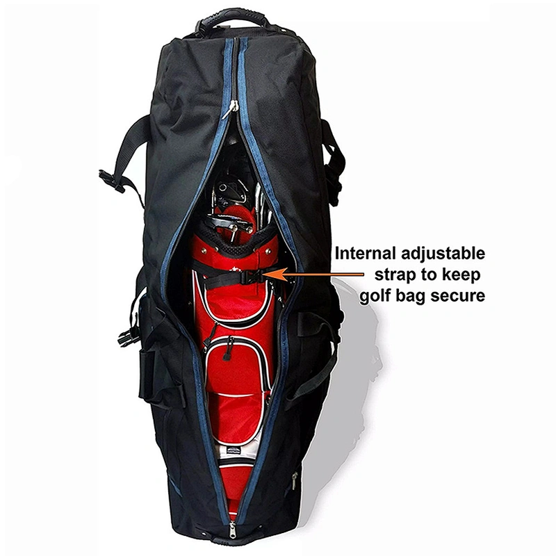 Wholesale Cheap Large Capacity Golf Bag Cover with Wheels