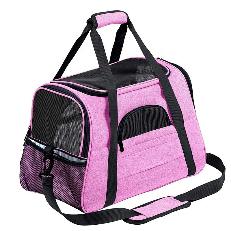 Amazon Hot Seller Soft-Sided dog pet carrier Airline Approved Portable  Travel Carry Bag Folding Pet Carrier Travel pet bag