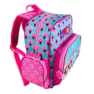 Promotional Cute owl baby girls backpack polyester kids school backpack bags for child school