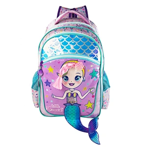 Low MOQ Mermaid Child backpack Primary School Bag Holographic fabric Backpack wobag For Kids School Bag for girl