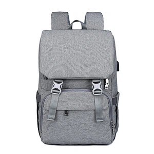 Wholesale Mummy Baby Bag Waterproof Multi-function Travel Baby Diaper Bag Backpack with USB Charging Port