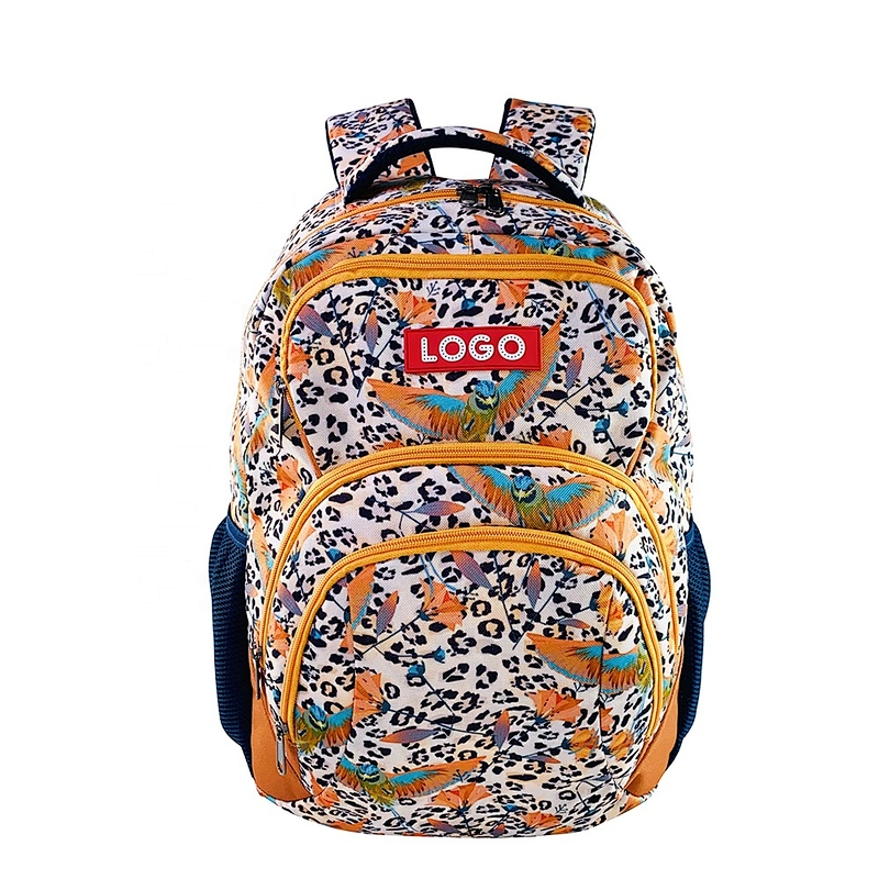 Leopard print High class student mochila school backpacks nice fashionable teens school bags for teenagers  girls children