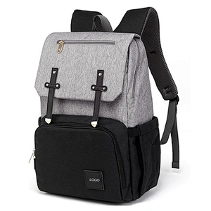 2020 Hot sale Multi-functional leather mochila panalera mummy bag diaper backpack baby diapers bag with USB charging port