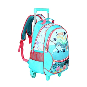 3  in 1 set Wholesale Custom School bag kids trolley luggage school trolley bag for girls and boys