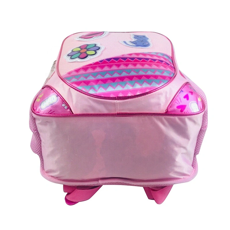 2020 New Heart shape design Custom Child Kid Backpack school bags for girls with removeable decorations