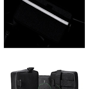 Factory direct sale waterproof bicycle saddle bag with reflective tape