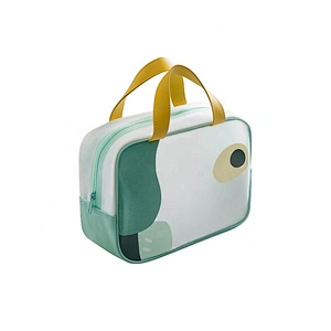 Wholesale Custom Wash Clean PVC Makeup bag portable waterproof transparent bath storage bag travel toiletry Cosmetic bag
