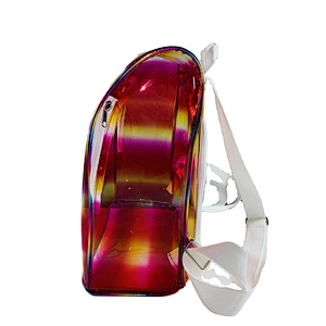 OEM/ODM casual Backpack bags rainbow color Bags waterproof transparent clear jelly backpack Mochilas Escolares For Children