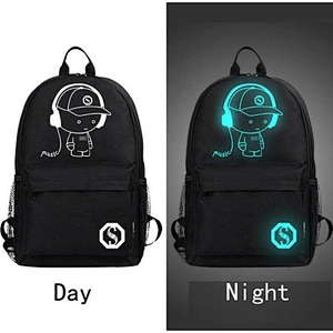 Anti-thief Nightlight Children School Backpack Anime Book Bag Luminous Backpack School Bag For Boy Girl Student Schoolbag
