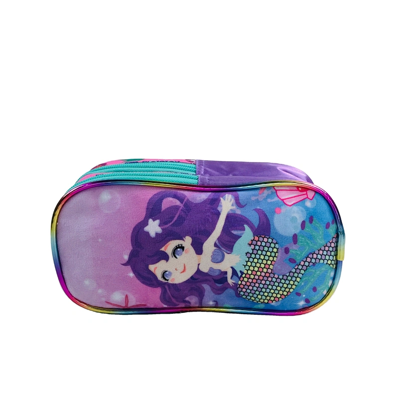 Novelty Mermaid Office supply custom Holographic Pencil case bag School Pencil case for girl