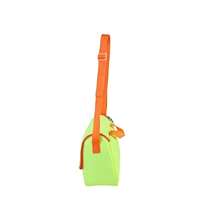High quality insulated cooler box bags deliver lunch food delivery with custom logo thermal fluorescent green fabric for kids