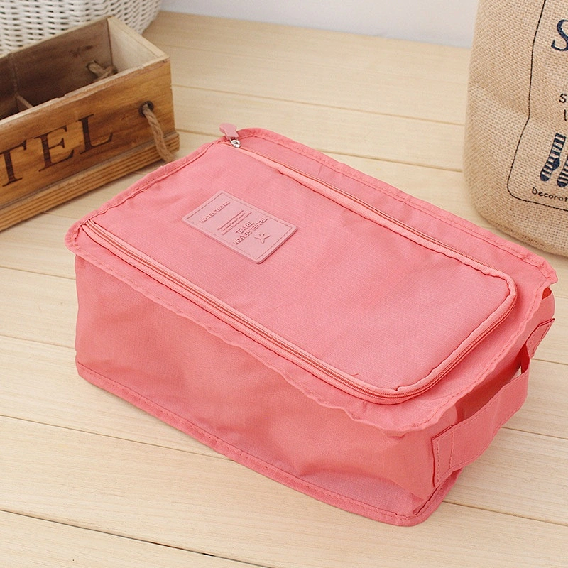 Wholesale waterproof storage travel sport organizer shoe set bag polyester zipper shoe bag Portable Shoe Travel Bags