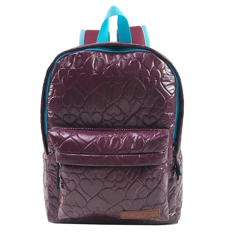 BSCI factory 2020 New material Cotton Quilted Women Backpack Travel bag