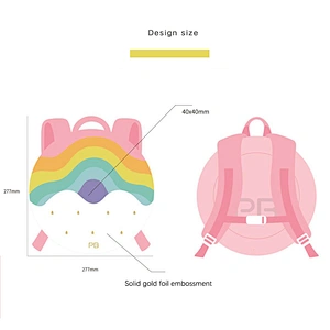 Circular type unique design non-slip and lightweight easy to grasp children school bags backpack