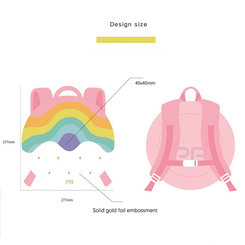 Circular type unique design non-slip and lightweight easy to grasp children school bags backpack