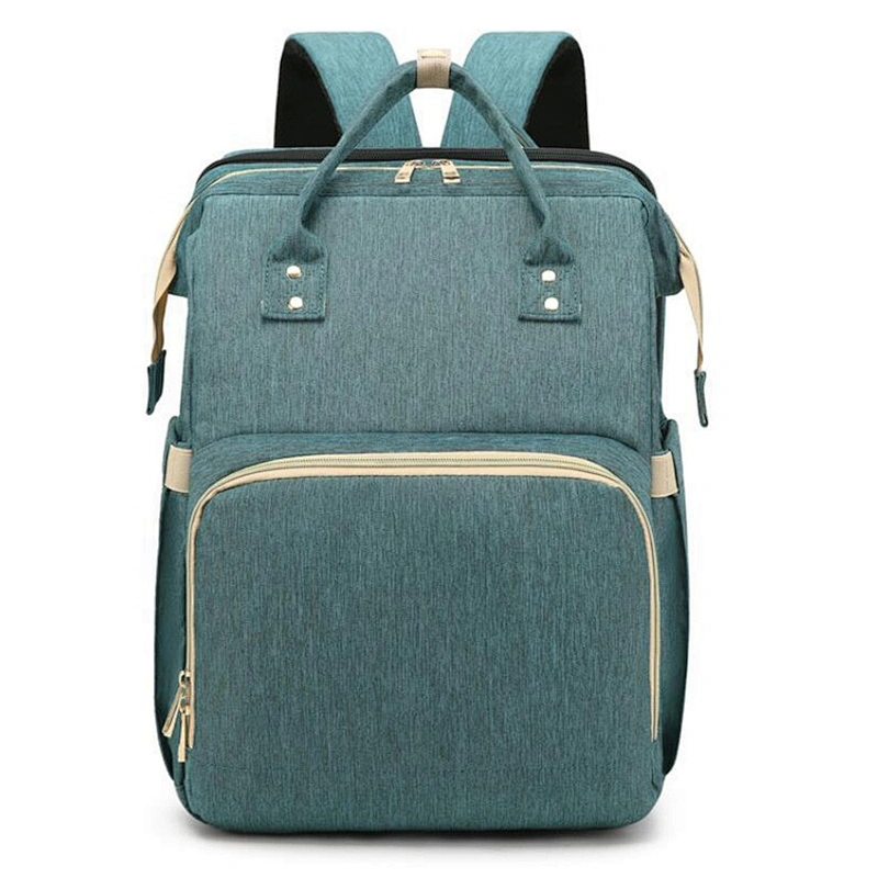 Multifunctional Portable changing backpack baby mummy diaper bags and bed for outdoor travel