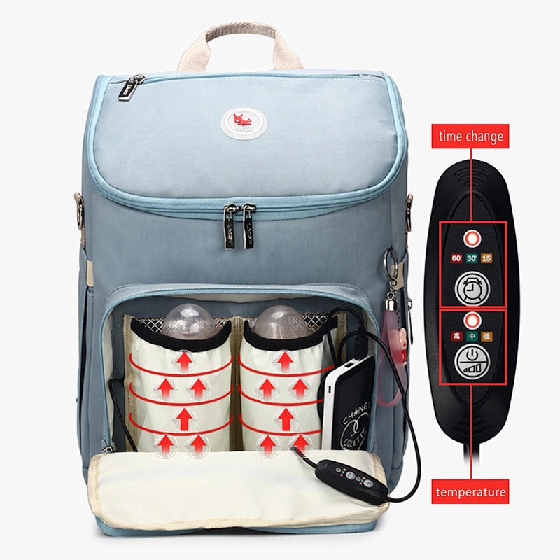 New arrival outdoor USB dry wet depart large storage insulated mummy bag diaper backpack