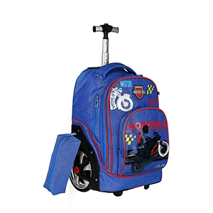 Durable Stars trolley backpack with pencil case for girls boys 2 pcs in One set children school bags sets student child kids set