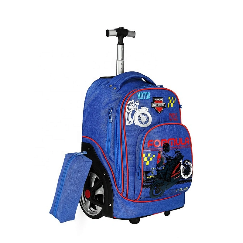 Durable Stars trolley backpack with pencil case for girls boys 2 pcs in One set children school bags sets student child kids set