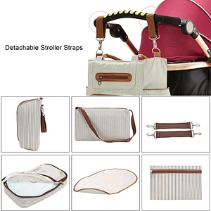 5 pcs in 1 set mummy bags shoulder bag handbag outdoor travel bags