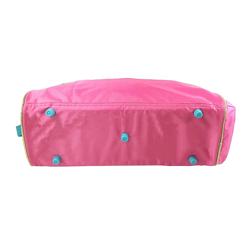 OEM/ODM Lady Girls Children Fashion Golden shiny school Customized Logo Style kids fashion pvc handbags with shiny fabric