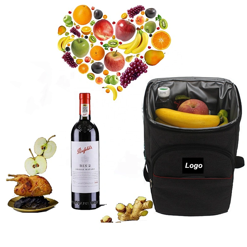 Large thermal fabric waterproof Backpack insulated soft beach cooler bags wine bottle lunch beer cooler bag with compartments