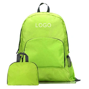 Promotional Cheap Outdoor Travel Ultralight Folding Backpack Polyester Waterproof Foldable Backpack Travel bag