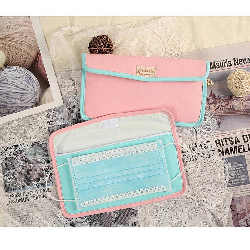 General temporary storage clip folder made of food-grade silicone face Masking storage bag