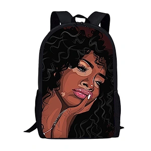 customize African Girl school Backpack African Girl school Backpack