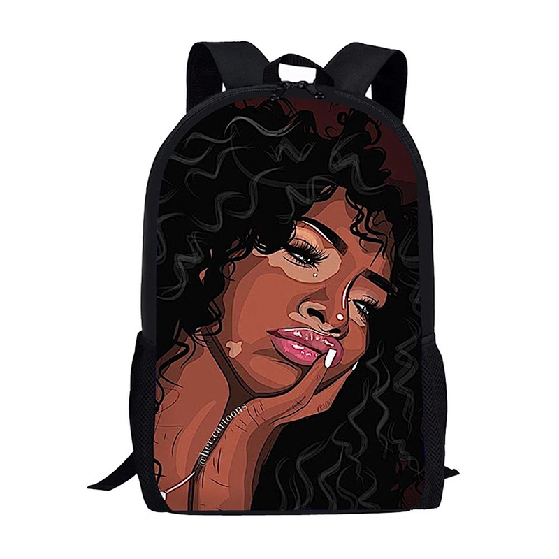 customize African Girl school Backpack African Girl school Backpack